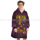 Personalized Pirate Crew Halloween Snug Oversized Wearable Hoodie Blanket-Hoodie Blanket-Amor Custom Gifts