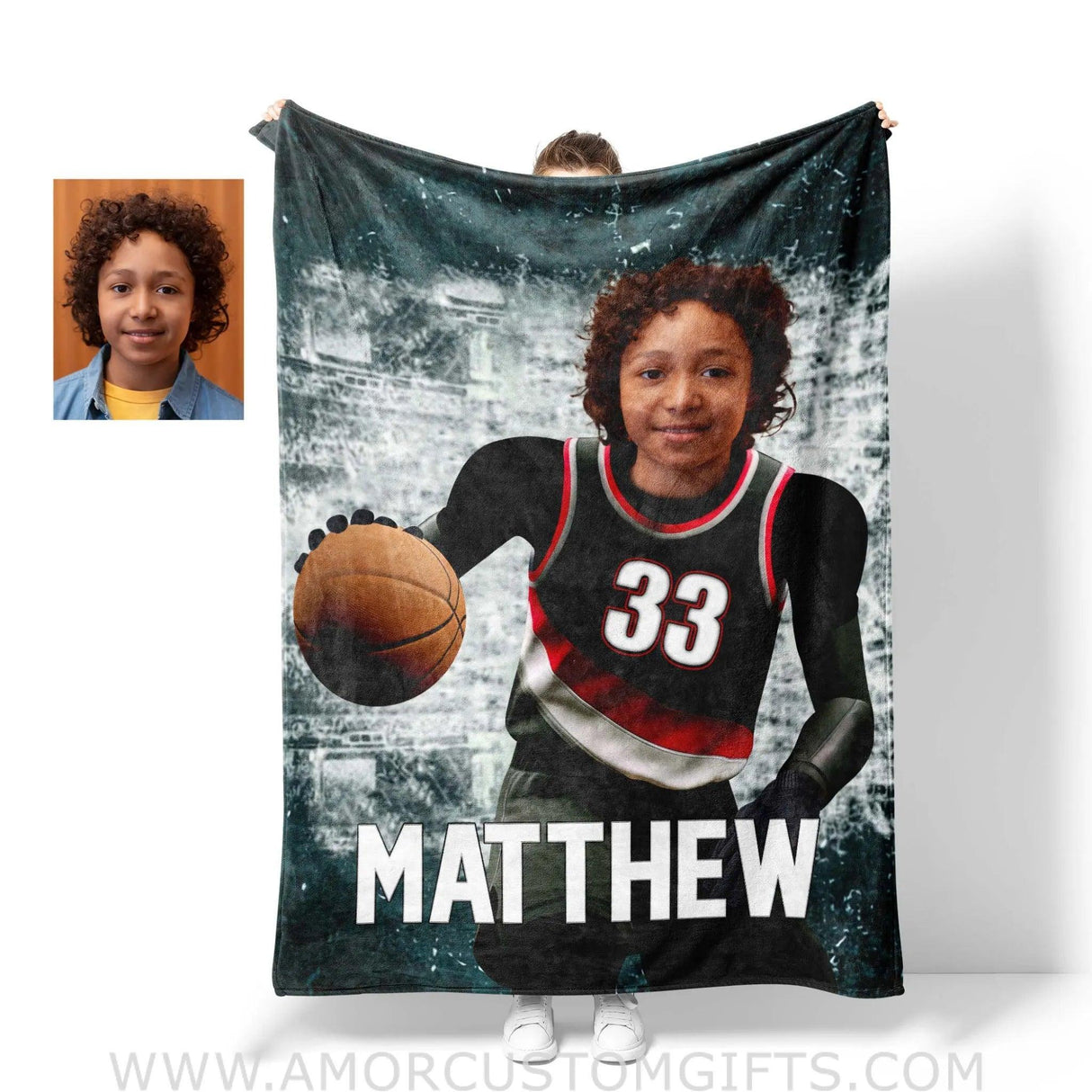 Personalized Nba Portland Trail Blazers Photo Blanket Blankets