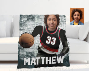 Personalized Nba Portland Trail Blazers Photo Blanket Blankets