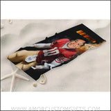 Towels Personalized San Francisco Football Boy Beach Towel | Customized Football Theme Pool Towel