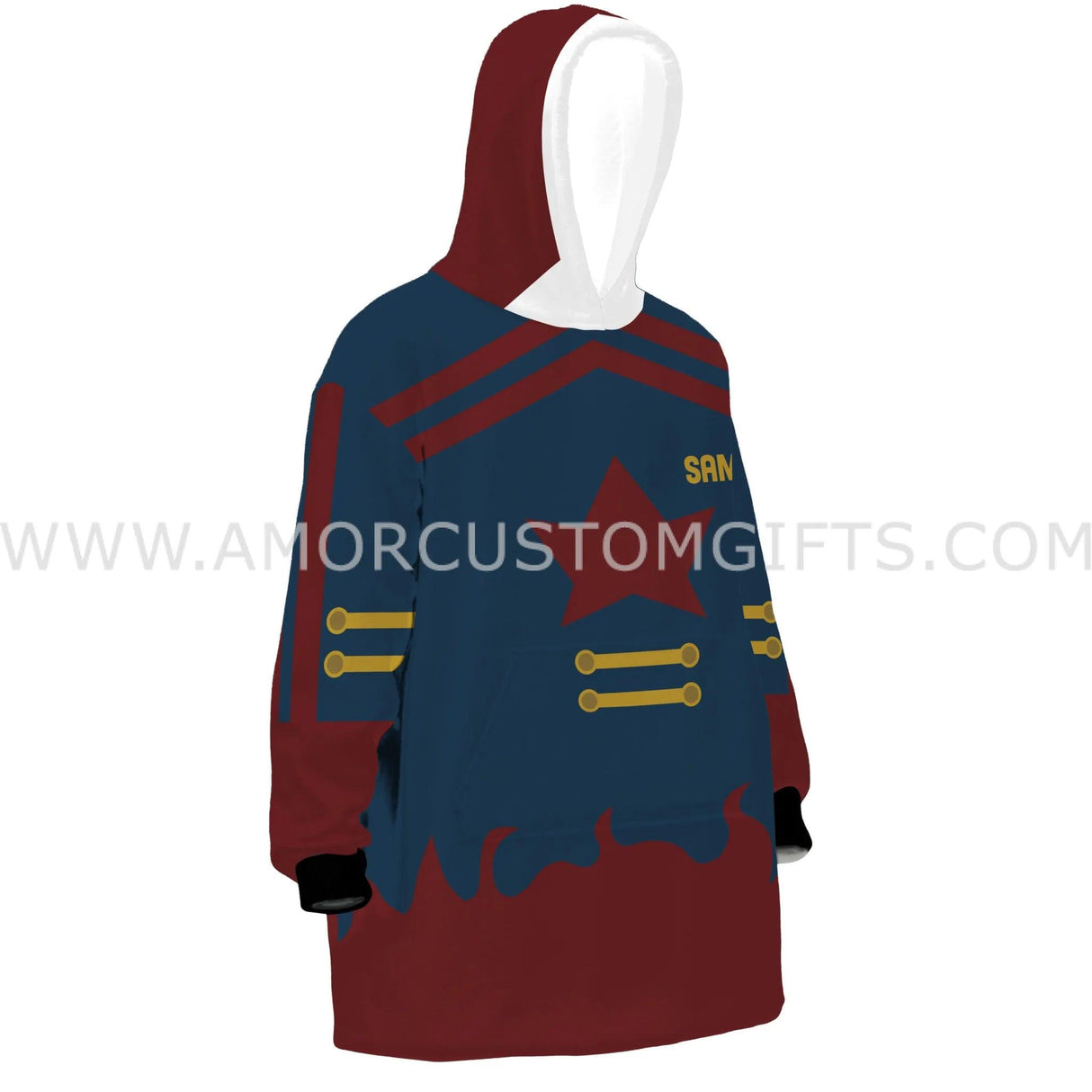 Personalized Simon Tengen Toppa Gurren Lagann Snug Oversized Wearable Hoodie Blanket-Hoodie Blanket-Amor Custom Gifts