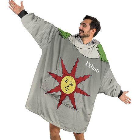 Personalized Solaire Of Astora Dark Souls Snug Oversized Wearable Hoodie Blanket-Hoodie Blanket-Amor Custom Gifts