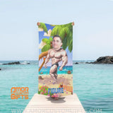 Towels Personalized Summer Body Builder Boy Beach Towel