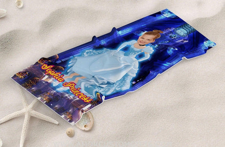 Towels Personalized Summer Fairy Tales Cinderella Princess Beach Towel