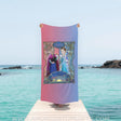 Towels Personalized Summer Fairy Tales Elsa Princess Two Sisters Beach Towel