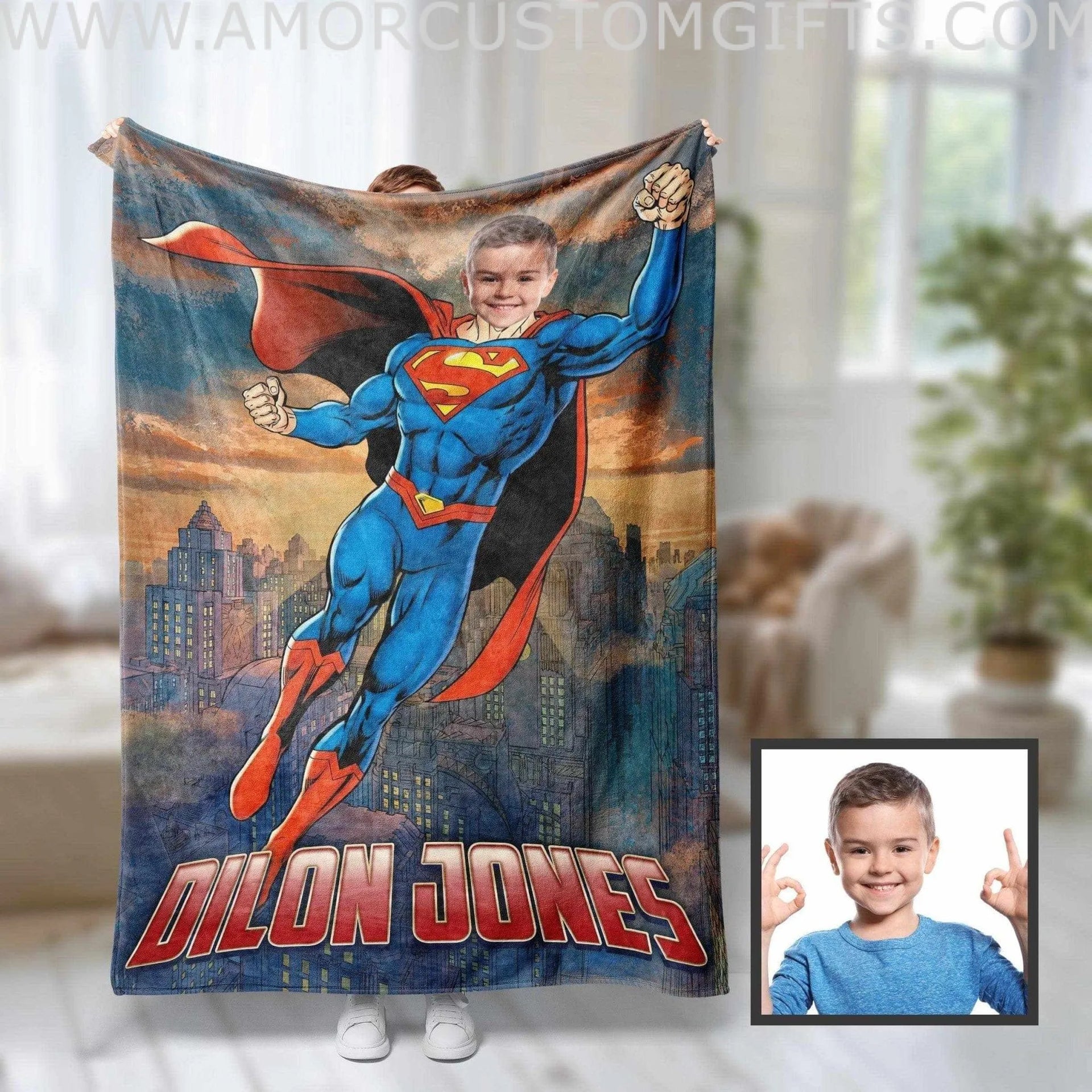 Personalized Superhero Hooded Blanket For superhero Lovers, Custom Name Wearable popular Blanket With Hood, Child & Adult Throw Hooded Blanket