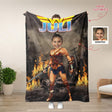 Blankets Personalized Superhero Wonder Girl Blanket | Custom Face & Name Wonder Woman Blanket