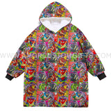 Personalized Superheroes Adventure Halloween Snug Oversized Wearable Hoodie Blanket-Hoodie Blanket-Amor Custom Gifts