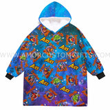 Personalized Superheroes Halloween Snug Oversized Wearable Hoodie Blanket-Hoodie Blanket-Amor Custom Gifts