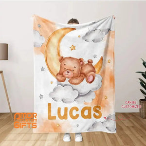 Blankets USA MADE Personalized Teddy Bear Blanket