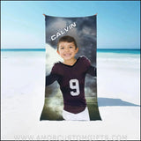 Towels Personalized NCAA Texas Football Boy A&M Aggies Photo Beach Towel