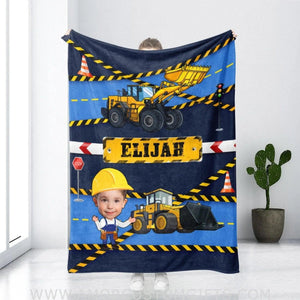 Blankets Personalized Truck Boy Blanket | Custom Vehicle Boy Blanket