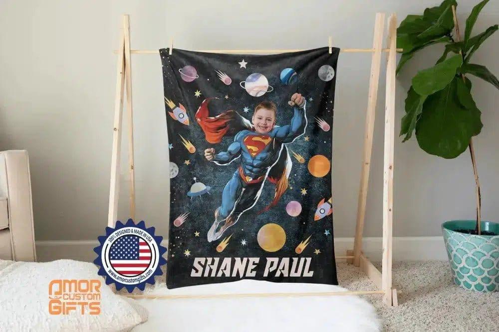 Blankets Personalized Universe Superhero Blanket, Custom Universe Superhero Blanket