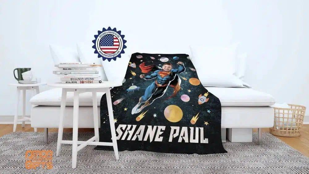 Blankets Personalized Universe Superhero Blanket, Custom Universe Superhero Blanket