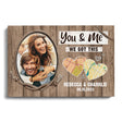 Posters, Prints, & Visual Artwork Personalized Valentine Map Location - Custom Photo & Name Poster Canvas Print