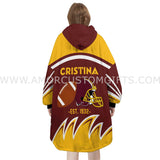 Personalized Washington Football Snug Oversized Wearable Hoodie Blanket-Hoodie Blanket-Amor Custom Gifts