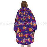 Personalized Winnie the Pooh Halloween Snug Oversized Wearable Hoodie Blanket-Hoodie Blanket-Amor Custom Gifts