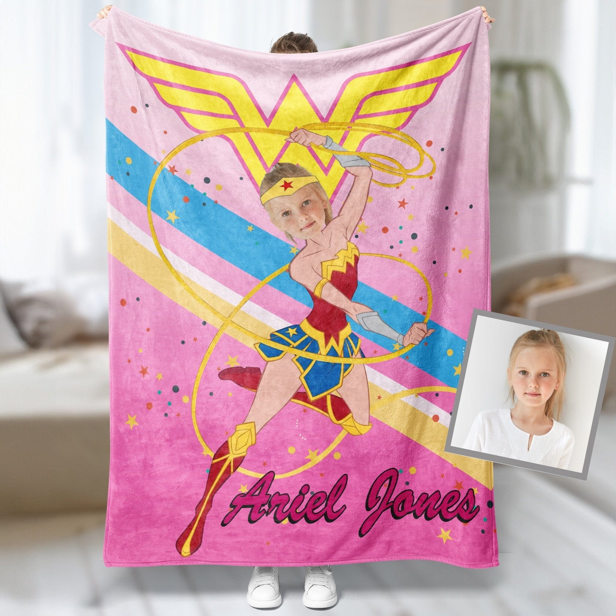 Wonder Woman custom logo, Wonder Woman Birthday party, Wonder Woman theme