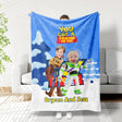 Blankets Personalized Woody & Buzz Photo Blanket | Custom Name & Face Boy Blanket