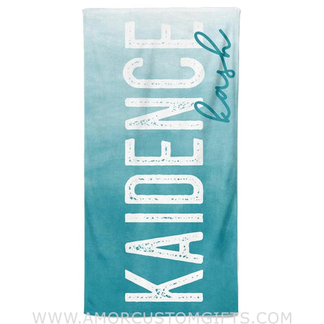 Towels Sea Scape Personalized Kids Beach Towel