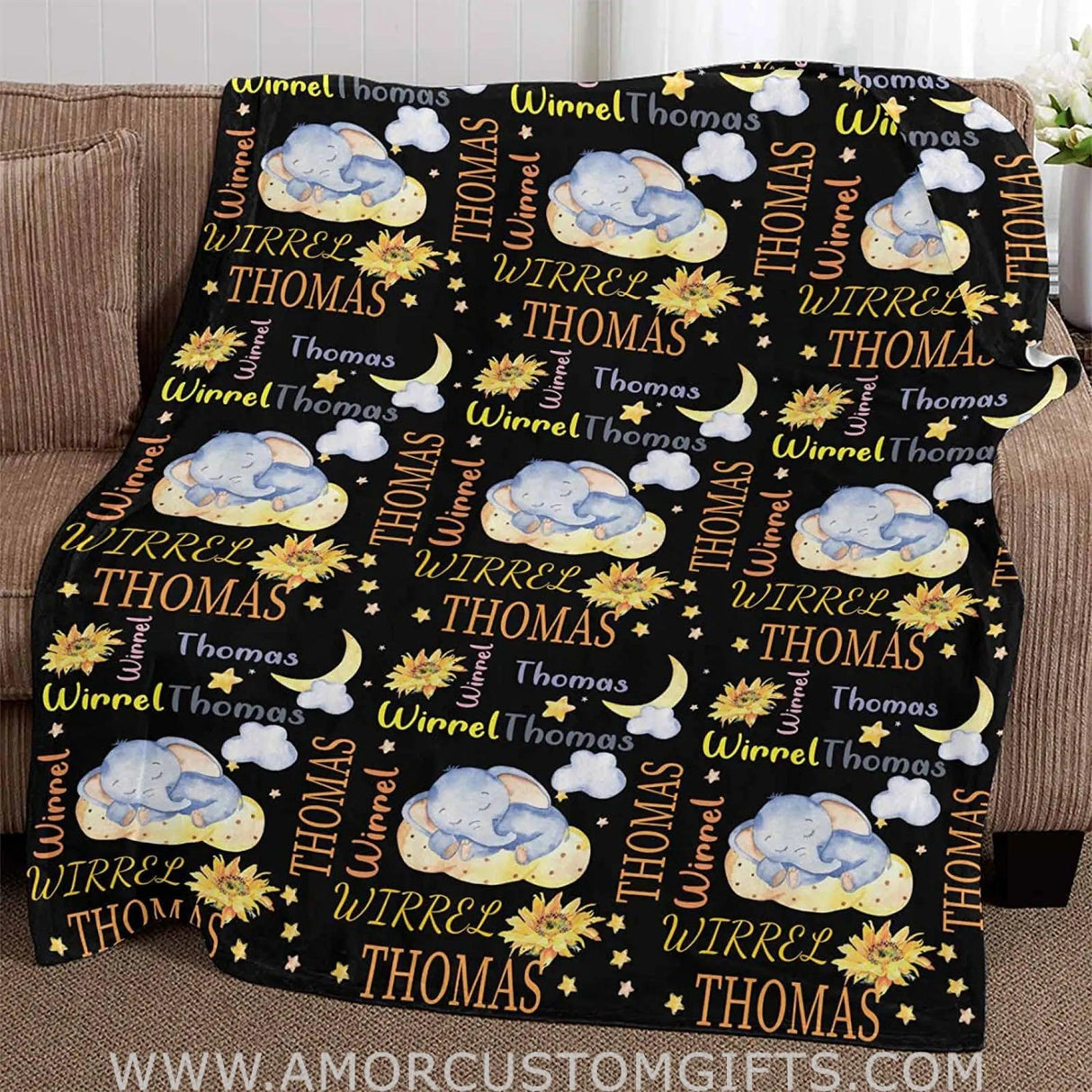 Blankets Custom Baby Blanket - Baby Blanket with Name for Boys, Best Gift for Baby, Newborn Deer Flush Fleece