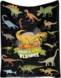 Blankets USA MADE Custom Name Blankets for Baby Boys Girls - Baby Blankets with Dinosaur Design for Kids - Throw Blanket with Cute Animal