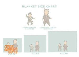 Blankets Customized Floral elephant Baby Name Fleece Blankets, Kids Elephant Throw Blanket