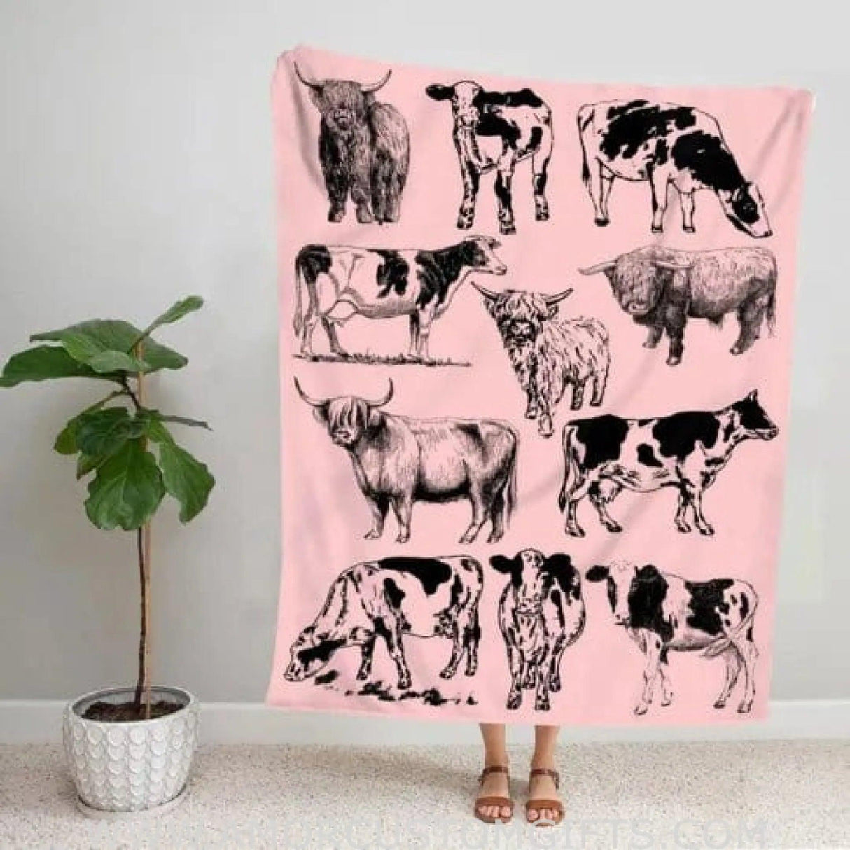 Blankets Farm Animal Blanket, Personalized Baby Blanket For Boys Girls