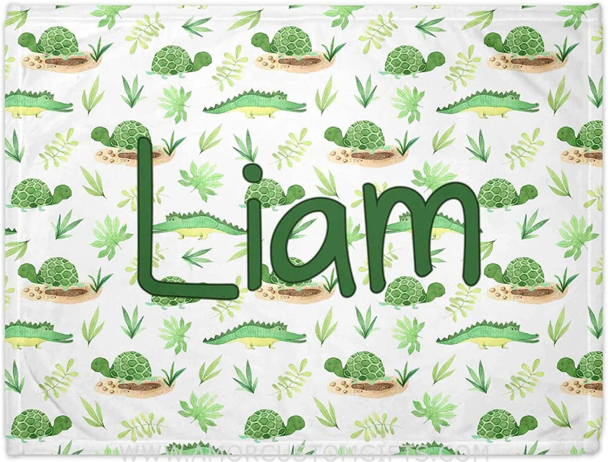 Blankets Personalized Baby Blankets - Animal baby blanket - Custom Baby Blankets for Boys