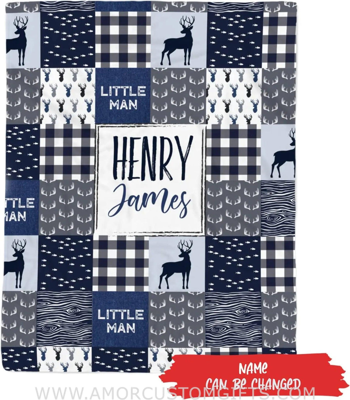 Blankets Personalized Baby Blankets Deer, Navy Deer Blanket Baby, Baby Boy Deer Blanket, Deer Blankets for Babies