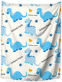 Blankets USA MADE Personalized Baby Blankets for Boys with Name, Dinosaur Baby Boys Blanket with Name for Baby Gifts