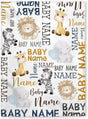 Blankets Personalized Baby Blankets, Newborn Monogram Flush Fleece blanket - Baby Blanket with Name for Boys, Best Gift for Baby