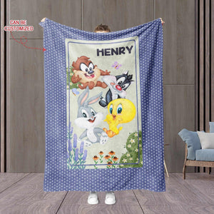 Blankets Personalized Baby Looney Tunes Blanket