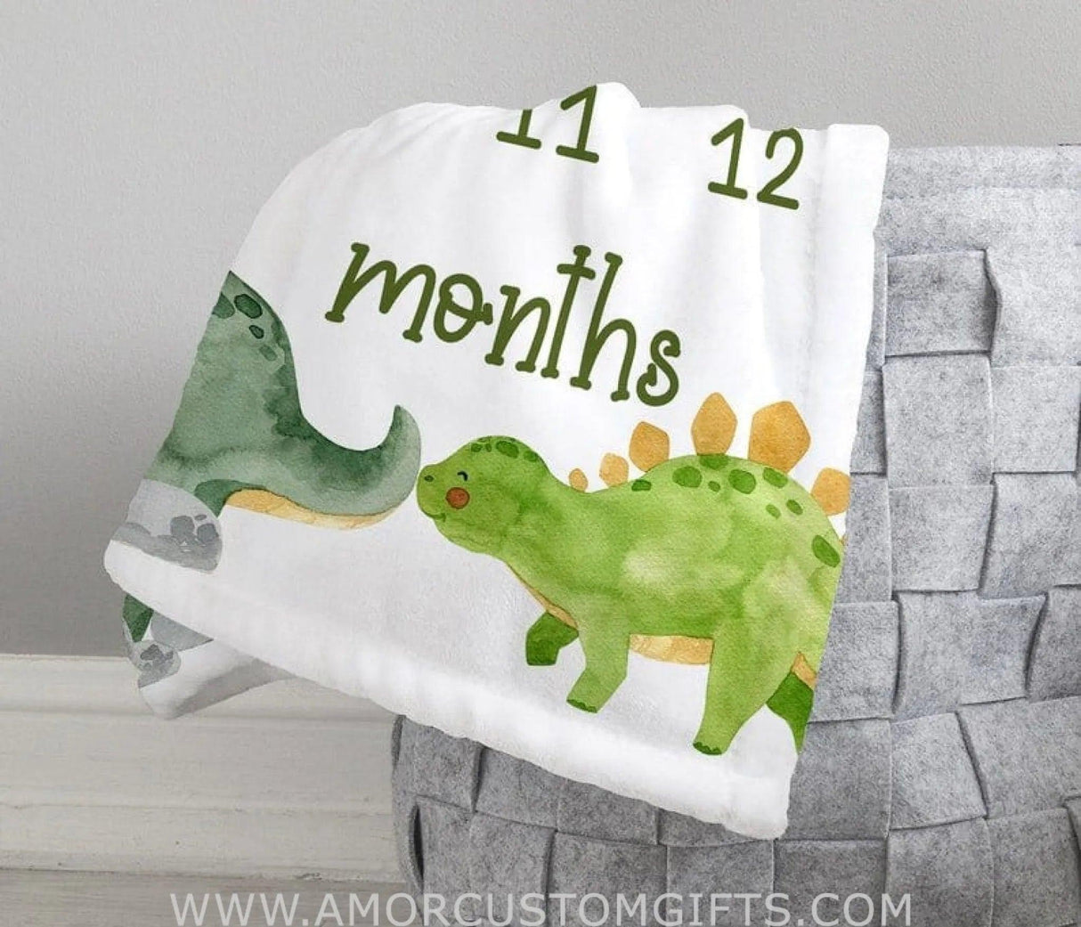 Blankets Dinosaur Milestone Blanket, Dino Baby Milestone Blanket, Dinosaur Baby Boy Blanket, Personalized Monthly Baby Blanket