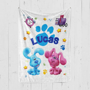 Blankets Personalized Blue Clues Blanket