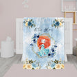 Blankets Personalized Fairy Tale Merida Princess Blanket, Custom Name Princess Nursery Theme