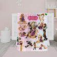 Blankets Personalized Fairy Tale Tangled Princess Blanket, Custom Name Princess Nursery Theme