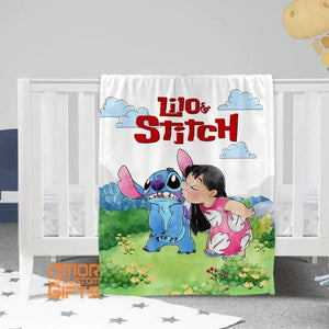 Blankets Personalized Lilo Stitch Girl Blanket