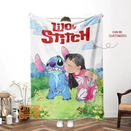 Blankets Personalized Lilo Stitch Girl Blanket