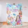 Blankets Personalized Mermaid Under The Sea Blanket