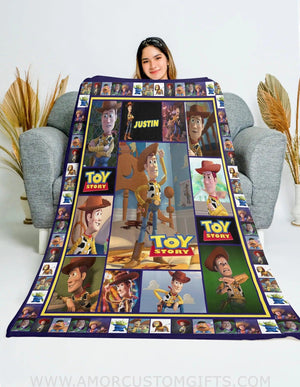 Blankets USA MADE Personalized Toy Story Character 3 Blanket