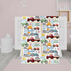 Blankets Personalized Tractor Blanket