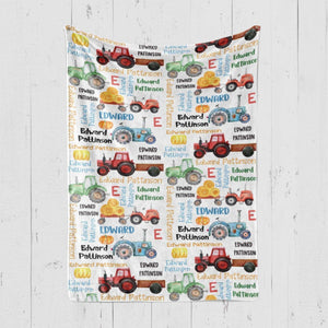 Blankets Personalized Tractor Blanket