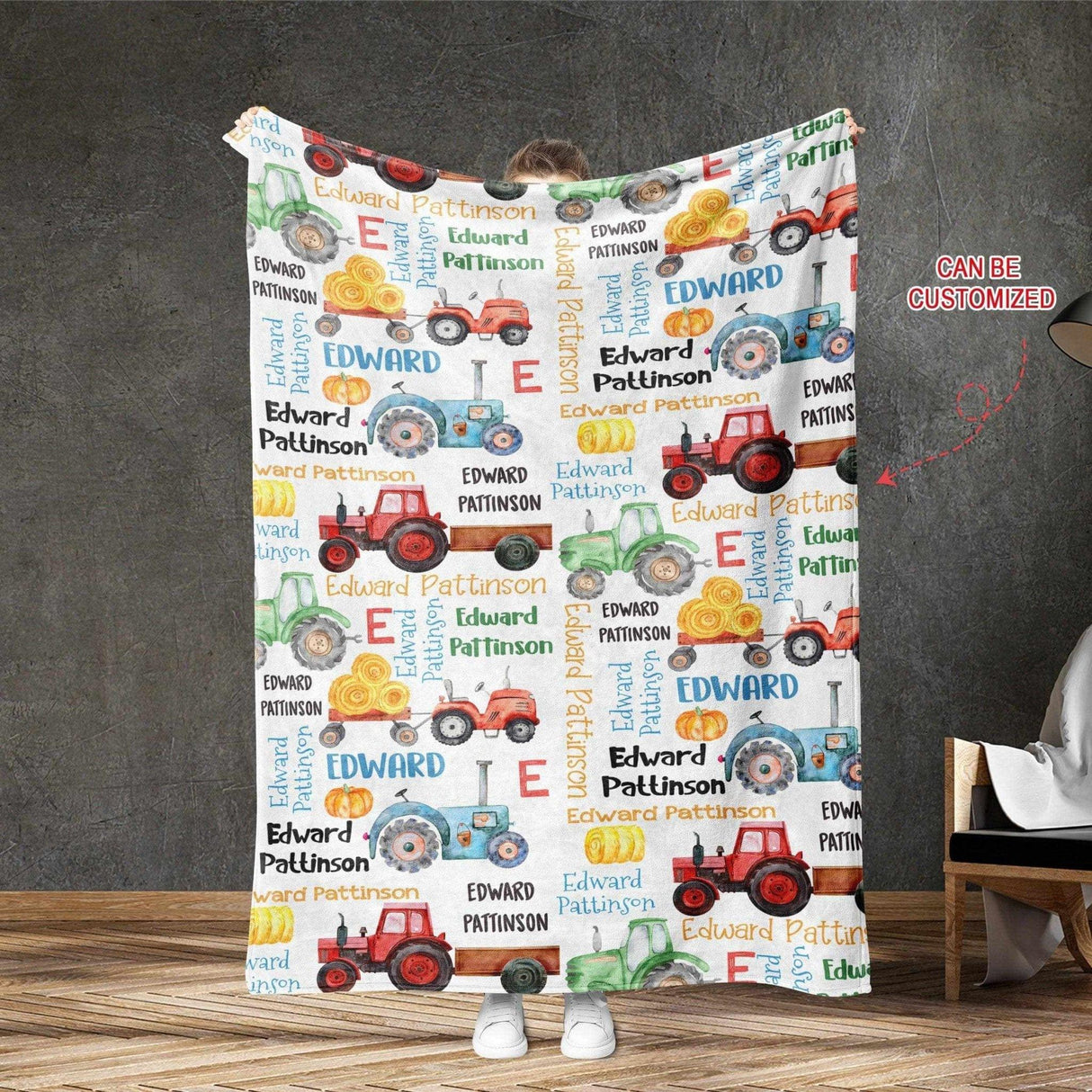 Blankets Personalized Tractor Blanket