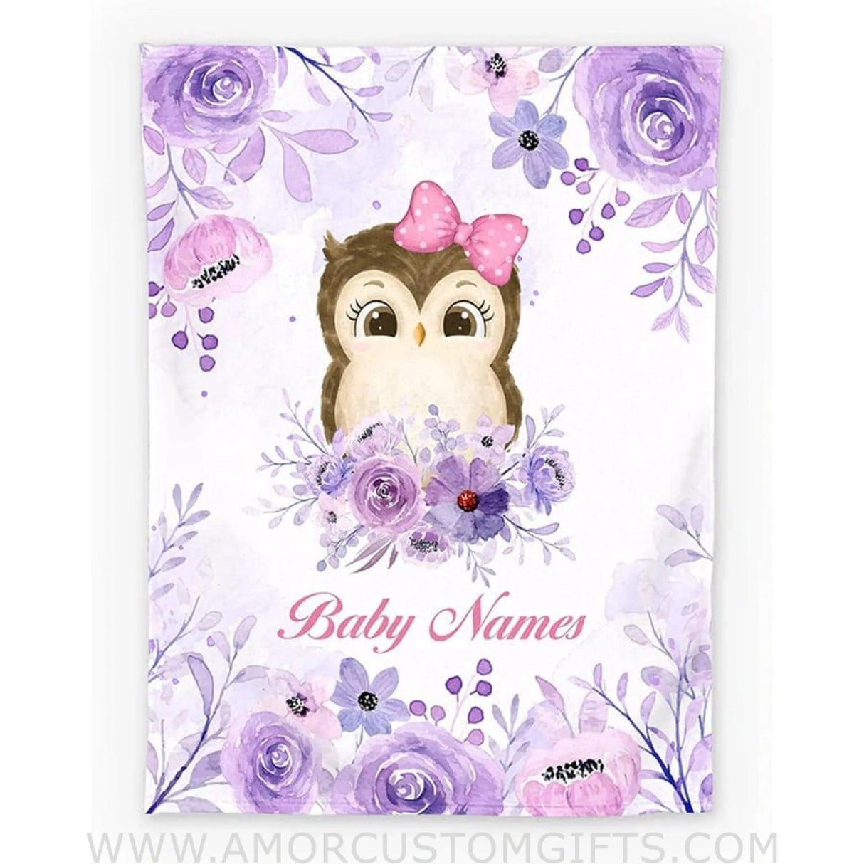 Blankets Spring Garden Personalized Baby Blanket, Baby Fleece blanket