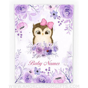 Blankets Spring Garden Personalized Baby Blanket, Baby Fleece blanket