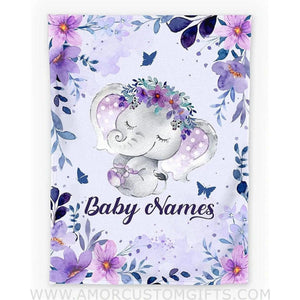 Blankets Spring Garden Personalized Baby Blanket, Baby Fleece blanket