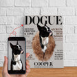 Posters, Prints, & Visual Artwork Winter Dogue Personalized Pet Poster Canvas Print | Personalized Dog Cat Prints | Magazine Covers | Custom Pet Portrait from Photo | Personalized Gifts for Dog Mom or Dad, Pet Memorial Gift