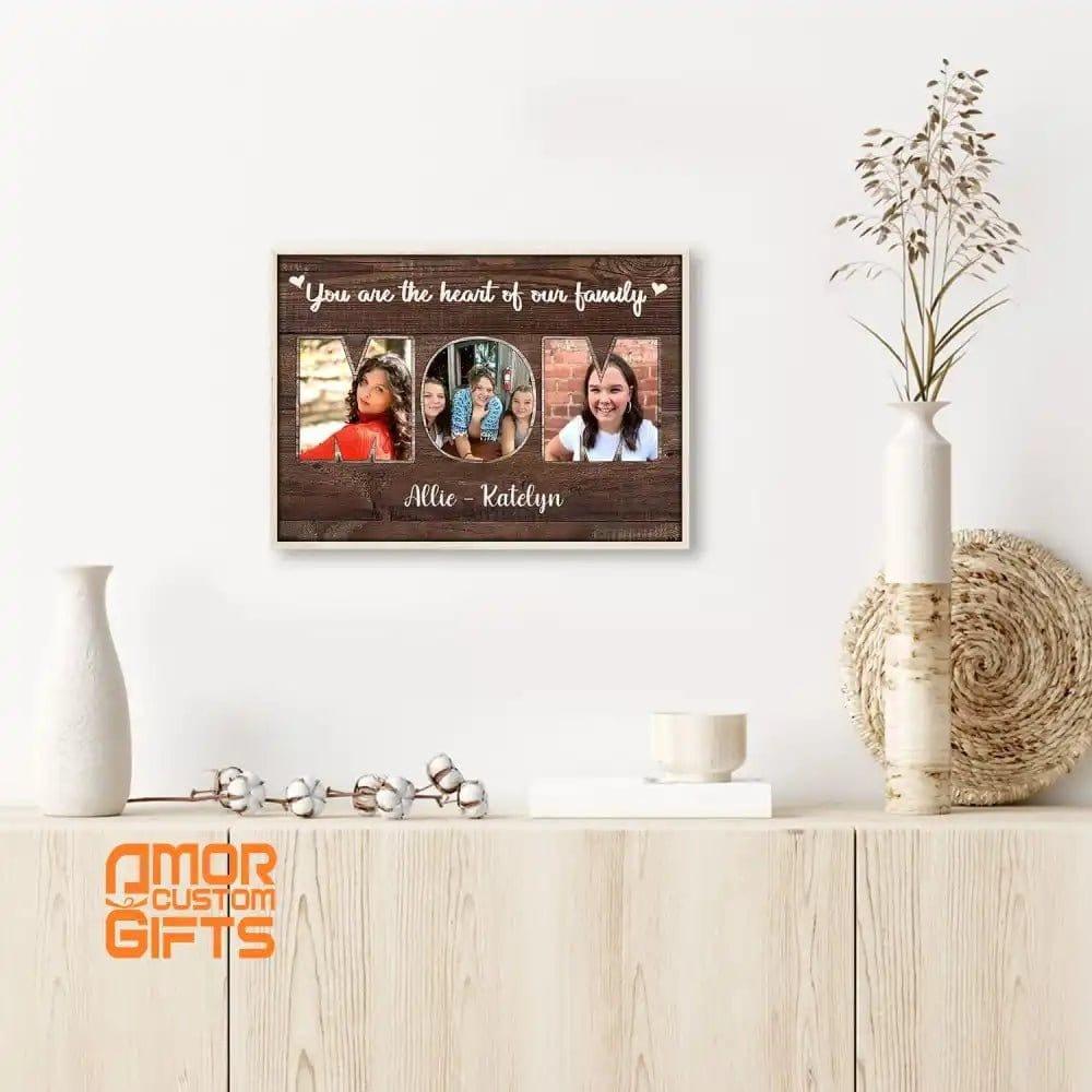 Posters, Prints, & Visual Artwork You Are The Heart Of Our Family Canvas -  Custom Photo Canvas Gift